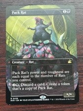 1x ANIME BORDERLESS PACK RAT - Ravnica - MTG - Magic the Gathering