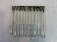 Lot of 10 tubes for SIPHON early 20th century / 23cm~