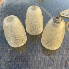 3 TULIPES ART DECO VERRE