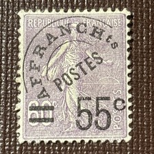 Timbre France, Pré oblitéré