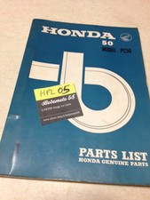 Honda PC50 PC 50 parts liste catalogue pièce détachée édition 1
