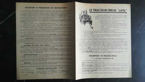 Prospectus tracteur latil - tracteur,