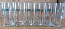 6 Verres tube publicitaires