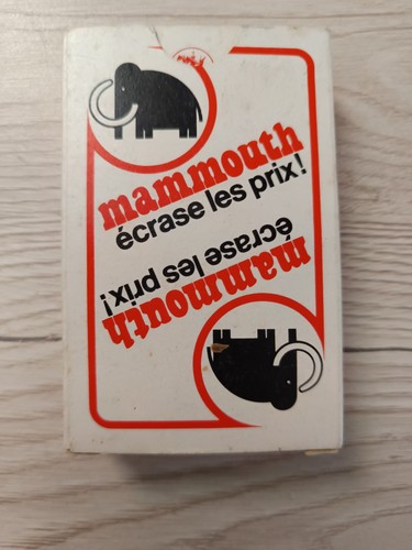 Vintage jeu carte mammouth - de,