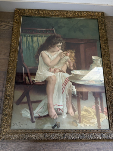 Chromo lithographie ancienne - lithographie,