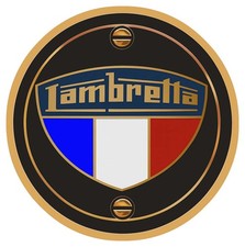 STICKER LAMBRETTA SCOOTER SCUDERIA FRANCE AUTOCOLLANT LZ062