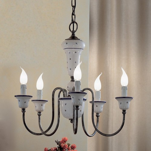 Lustre fer forgé - lustre,