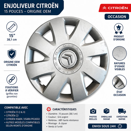 Enjoliveur origine citroën - citroËn, c4