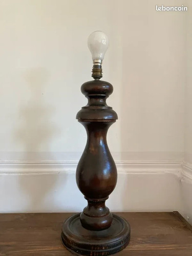 Grand pied lampe vintage en - grand,