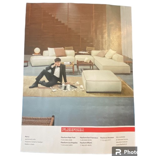 Flexform and minotti print - flexform, ad