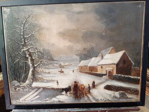 Jolie huile sur toile