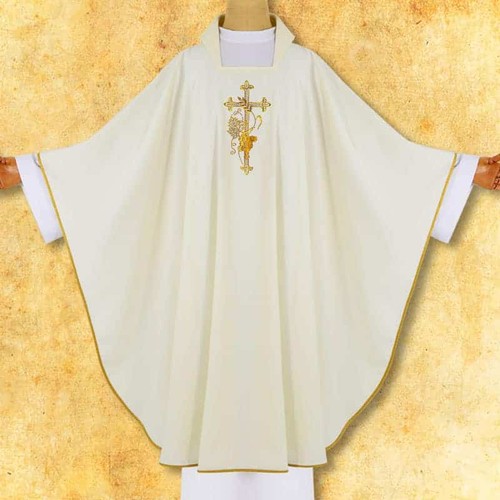 Chasuble brodée croix avec - chasuble, «