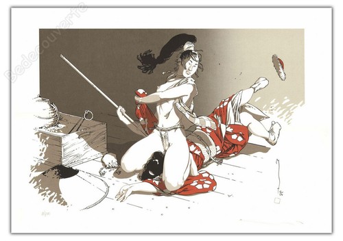 Affiche serigraphie michetz - serigraphie, bd