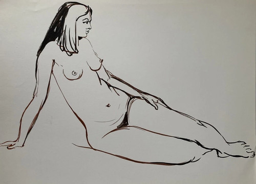 Très beau dessin féminin - beau, nu