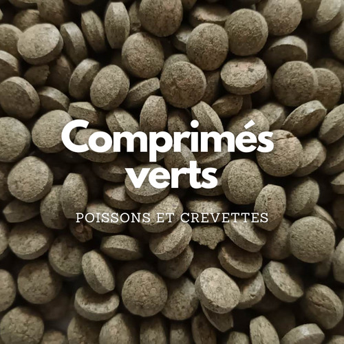 Comprimés verts crevettes - verts,