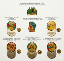 RARE Lot 7 Pin's Euro Disney
