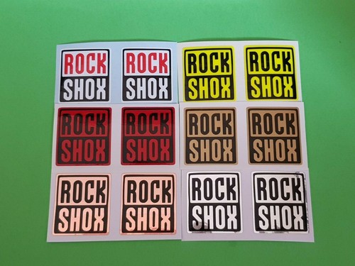 Rock shox logo stickers - rock,