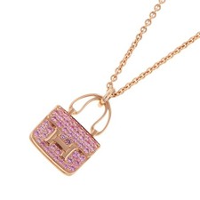 HERMES Amulette Constance Pendant 18K Pink Gold H121303B 00