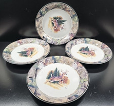 4 Bass Pro Shop Realtree Deer Dinner Plates Set Hunting Outdoor Table Dishes Lot