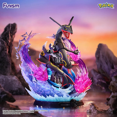 Figurine black rayquaza - figurine, shiny