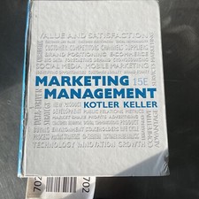 Marketing Management 15E  by Kevin Keller and Philip Kotler (2014, Hardcover)