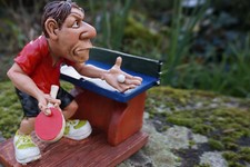  FIGURINE  CARICATURE  PONGISTE  TENNIS DE TABLE JOOLA PING PONG FFTT RAQUETTE 