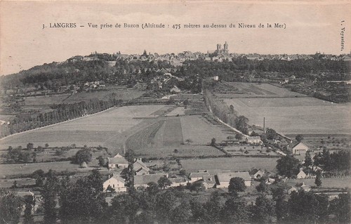 Langres vue prise - prise, de