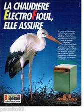 ADVERTISING 1016 1994 heating Bienérgie fuel oil boiler Zaegel Held