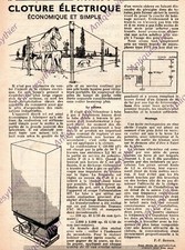 MANUFACTURE ELECTRIC FENCE / DIY ELECTRICAL FENCE CUTTING PLAN 1956