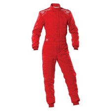 Combinaison de rallye de course OMP Racing SPORT (approuvée FIA) rouge - tail...