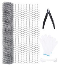 Grillage à Poule0.4m*6mgrillage galvaniséGrillage Voliere Hexagonal rouleau d...