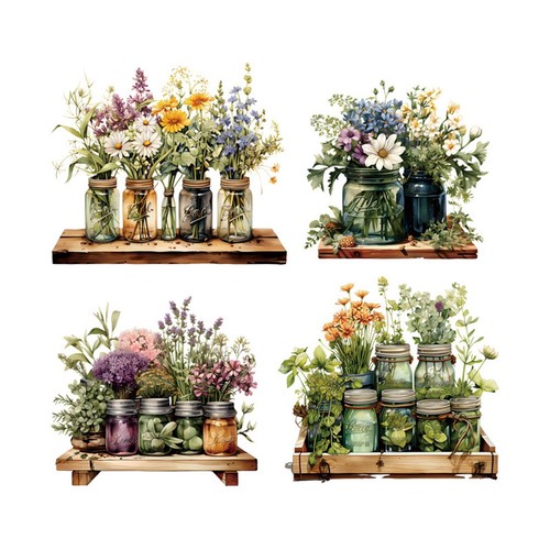 Fleur pots pièces - pots,