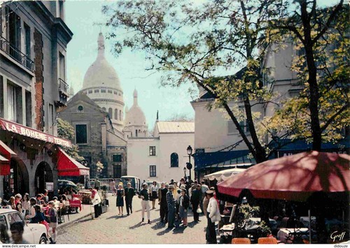 Carte postale paris - carte, 75