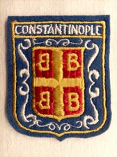 Écusson CONSTANTINOPLE Istanbul Turquie en feutrine brodée - hauteur 6,2 cm