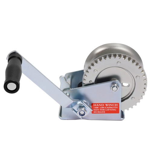 Steel hand crank marine winch - hand-crank,