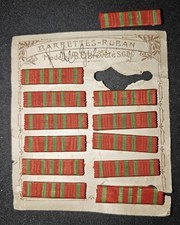 WW1 plaquette de 12 rubans