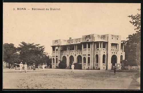 Cpa boma bâtiment du - bâtiment,