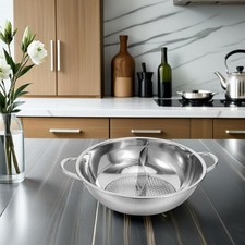 Hot Pot Chinois Marmite Inox Ragoût De Cuisson En Acier Inoxydable