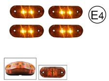 4 X 12V 2 SMD LED Orange Ambre