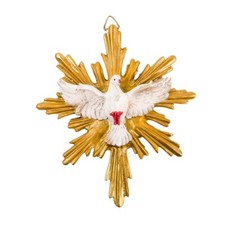 Cadre en résine à suspendre de l'Esprit Saint en 15 cm