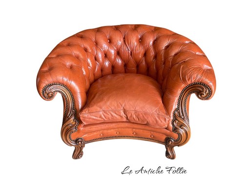 Fauteuil baroque chesterfield - fauteuil,