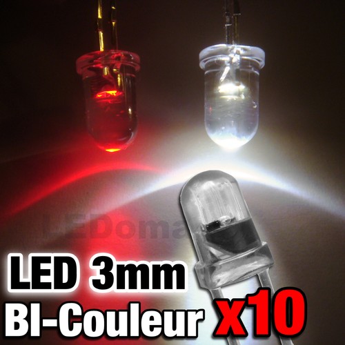 710 led 3mm bicouleur - 710/10#,