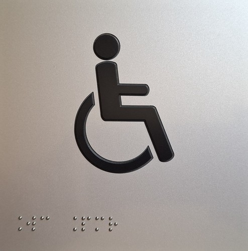 Plaque pmr braille relief - pmr,