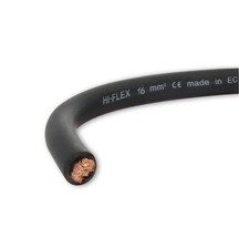 CABLE ELECTRIQUE EXTRA SOUPLE BATTERIE SOUDAGE NOIR 16 mm² - 10 METRES