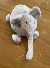 Doudou Peluche Dimpel Éléphant Pastel Et Pastille Bolli Rose Violet Blanc Pois