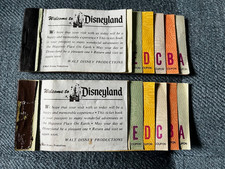 Two Disneyland Ticket Coupon Books  1970s A-E