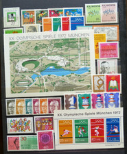 Lot Année 1972 MiNr. 710-752 Timbres Individuels/Ensembles Au Choix