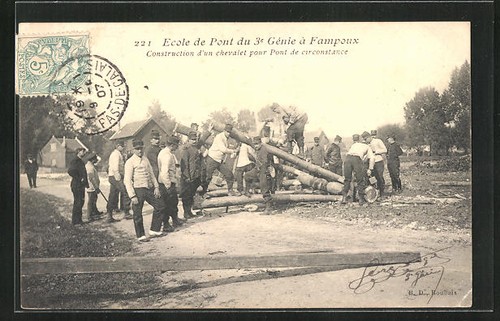 Cpa fampoux ecole pont du - ecole,