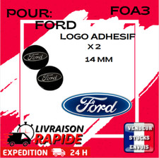 2 Logo Stickers Clé Clefs FORD Emblème Autocollant Voiture 14 mm