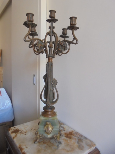 Grand candélabre art nouveau - art,